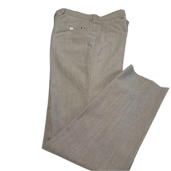 Hugo Boss Men’s “Genuis” Slim Fit Tan Dress Pants Size 32 Colton & Wool NWOT